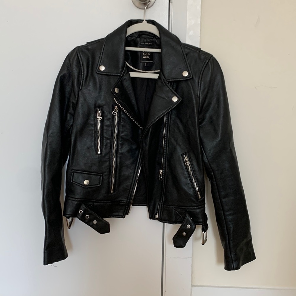 Zara leather jacket